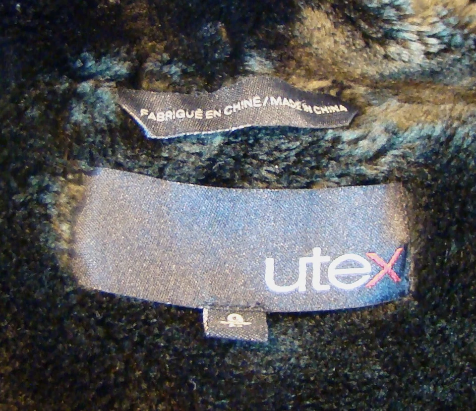 UTEX WOMENS LARGE FULL LENGTH FAUX FUR LINED WINTER COAT BROWN   AC - Image 2 of 4