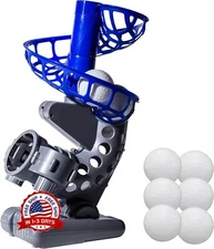 Máquina lanzadora automática para jóvenes con 6 pelotas de béisbol incluidas NEW