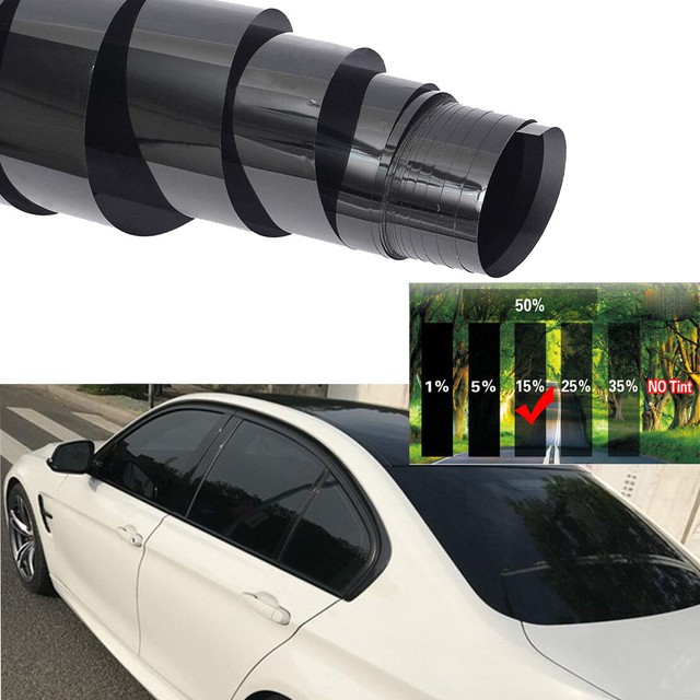 15 Black Universal Car Home Glass Window Tint Vinyl Film Cover Roll