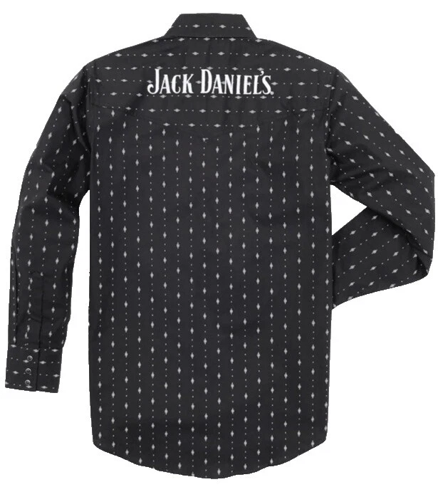 Camisas para hombre Jack Daniels informales occidentales con botones