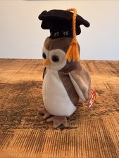 Ty Beanie Babies Wise The Owl 1998 with Tags