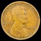 1909 V.D.B. Wheat Cent - 1909-P Lincoln Penny 1st Year VDB 1c US Copper Coin