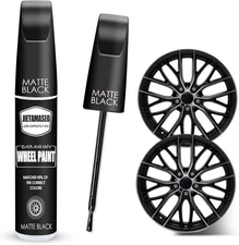 Matte Black Rim Touch Up Paint - Wheel 1 Count (Pack of 1), 