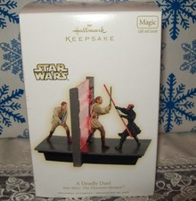HALLMARK STAR WARS A DEADLY DUEL 2009 MAGIC CHRISTMAS KEEPSAKE ORNAMENTS