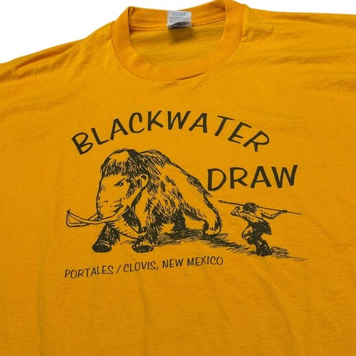 Vintage 80s Blackwater Draw Mammoth Site T-Shirt XXL Fruit of the Loom BEST Tag