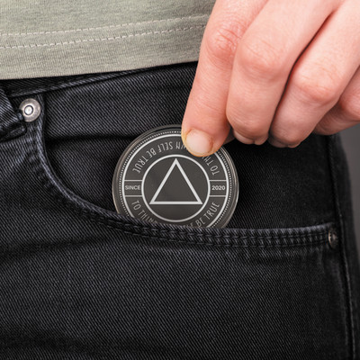 Personalisierte Nüchternheitsmünze - Be True Custom AA Recovery Meilenstein Medaille