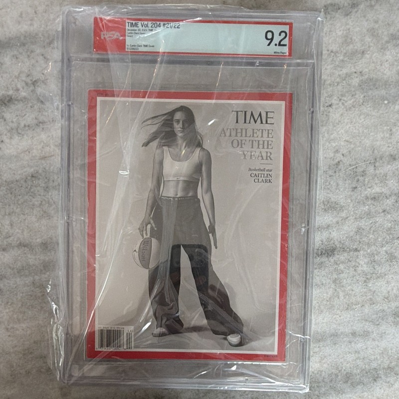 December 2024 Time Magazine Caitlin Clark Athlete of the Year! PSA 9.4!!!