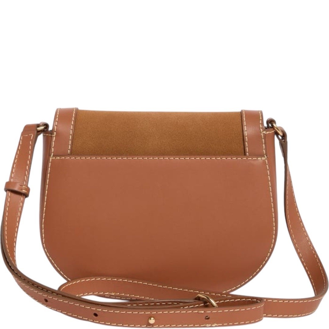 Sam Edelman Marsella Large Saddle Crossbody Bag Cognac | eBay