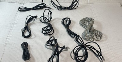 Network & Phone Cables RJ45 Ethernet & RJ11 Telephone Patch Cords Mixed Lot of 9