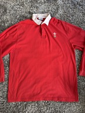Vintage Reebok Wales Rugby Union Cymru Shirt XL 2004 Jersey Top