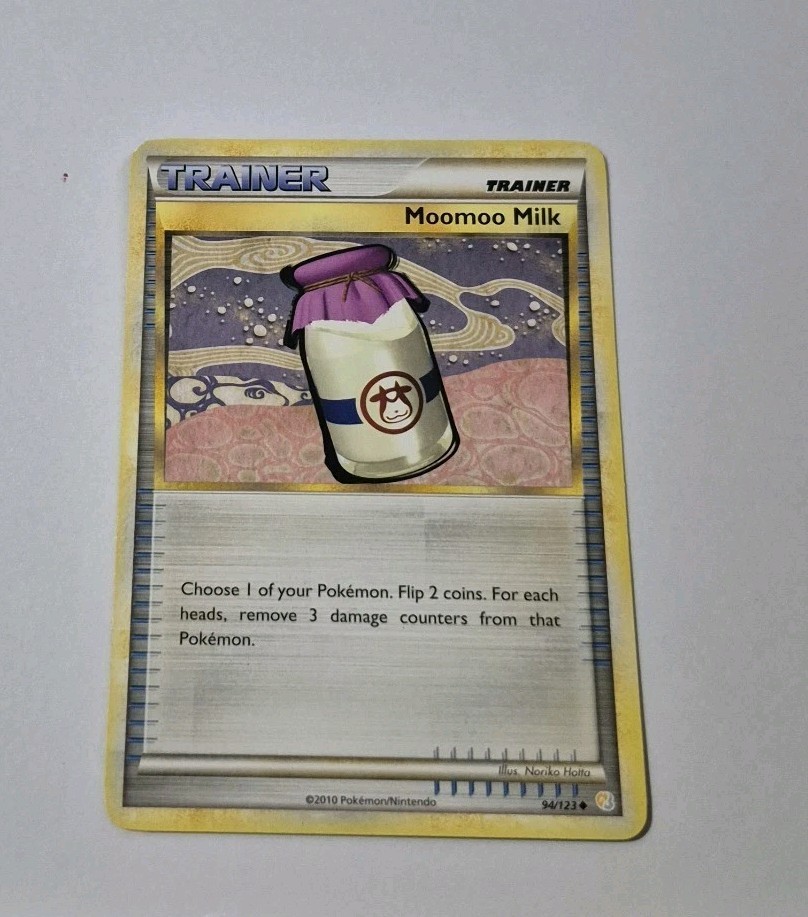 Pokemon TCG Heartgold & SoulSilver Moomoo Milk 94/123 Regular Card LP
