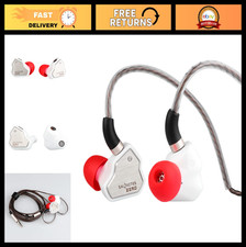 HiFi In-Ear Earphones, 10mm Dynamic Driver, Metal Faceplate, Detachable Cable, W