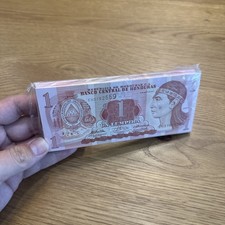 Old World Note HONDURAS 1 un lempira 2010 P89b  Indian  ** Sealed Pack Of 100 **