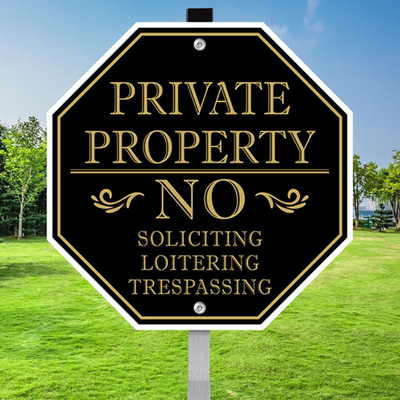 #ad #ad No Trespassing Signs Private Property No Soliciting Sign for House 10 X 10 Inc $13.87