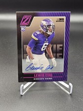 2022 Panini Zenith Rookies No Huddle Auto Lewis Cine #185 Auto Vikings