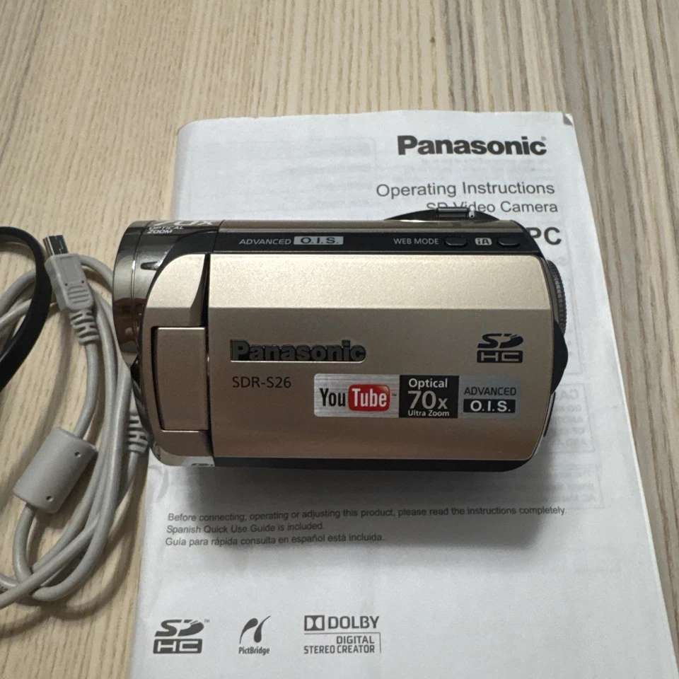 Panasonic SDR-S26 SD HC Digital Video Camera 70x Optical Zoom - Image 2 of 4