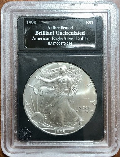 1998 American Silver Eagle Uncirculated Bullion $1 Coin