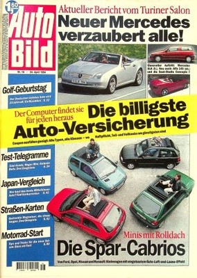 5) Auto Bild 16/1994 - Toyota Carina 1.6 XLi mit 1 - Nissan Primera 2.0 SLX mit