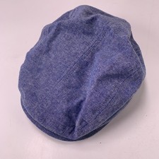 HaT Newsboy Cap Blue Toddler One Size Cotton Blend Elastic Back