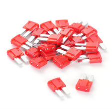 25Pcs 10 Amp Micro2 Car Fuses, 10A Automotive Blade Fuse for Red