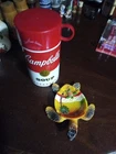 New ListingPete Campbell Soup Thermas/Turtle Sumbero And Ashtray