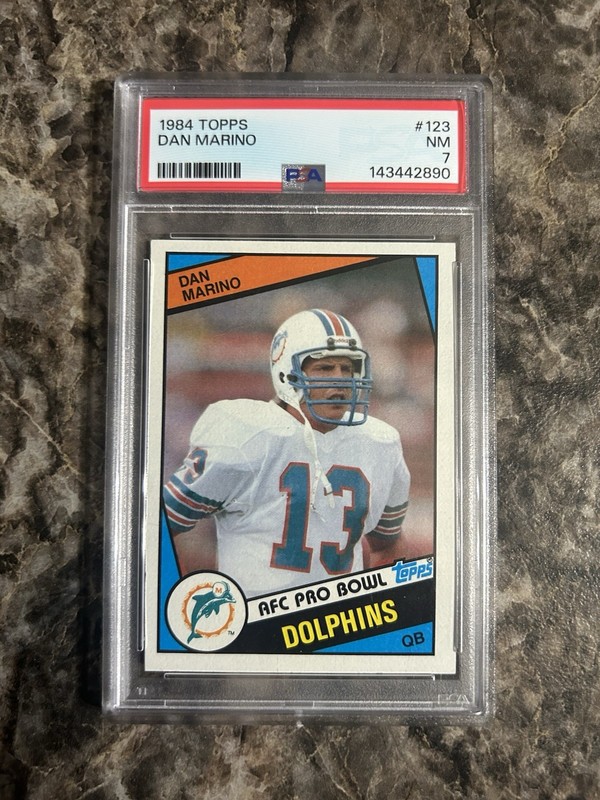1984 Topps Dan Marino Rookie Card RC PSA 7 NFL Miami Dolphins Pro Bowl AFC