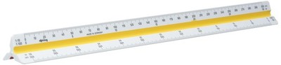 rOtring Dreikant-Reduktionsmaßstab   Architekt 1:20   1:25   1:50   1:75   1:100