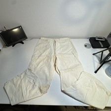 Vintage Navy Uniform Pants Seafarer 60s White Cone Denim Flare Bell Hippie 1