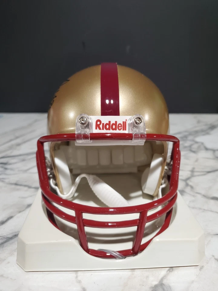 Doug Flutie Gerard Phelan Signed Boston College Mini Helmet "11-23-84"  - Image 3 of 4
