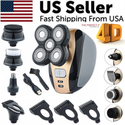 #ad #ad 5 in 1 Rotary Electric Shaver 4D Rechargeable Bald Head Hair Beard Trimmer Razor $16.99