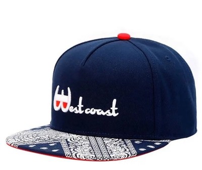 Westcoast  Snapback Baseball Cap   Blau, Verstellbar, Einheitsgröße