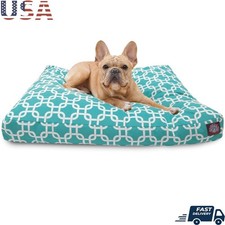 Washable Rectangle Dog Bed W/ Removable Cover Non Slip Comfy Pet Bed Crate New