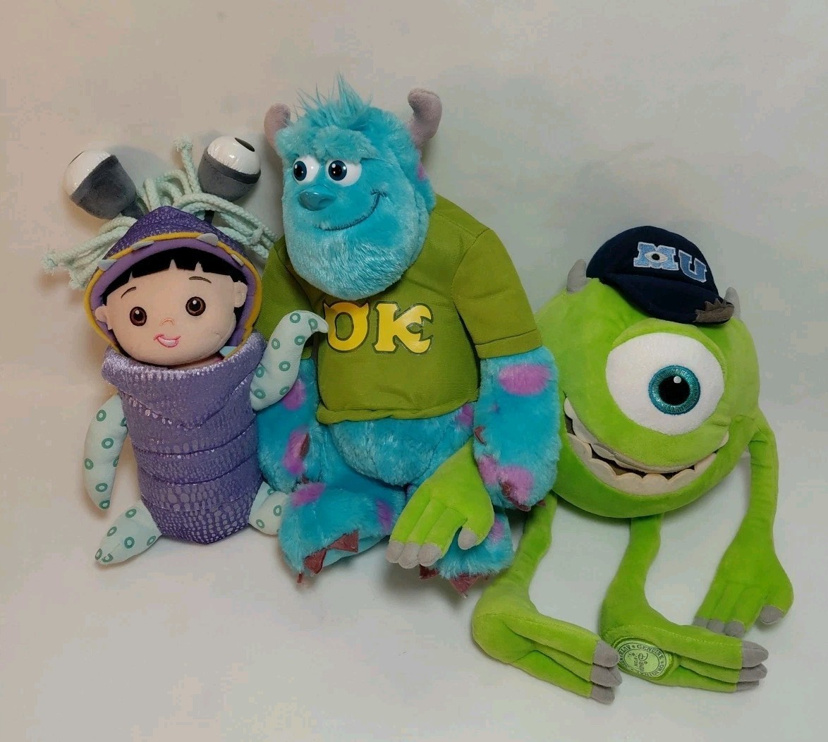 Disney Pixar Monsters Inc Talking Sulley, Mike & Boo Plush 3 Piece Lot |  eBay