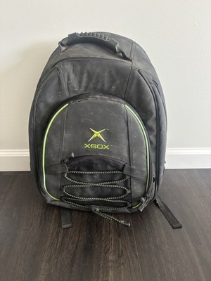 VTG Original Microsoft Xbox Padded Videogame Console Travel Backpack Bag Black