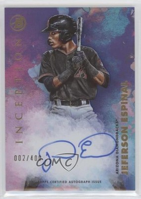 2021 Bowman Inception 2/400 Jeferson Espinal #PA-JE Auto 0x08