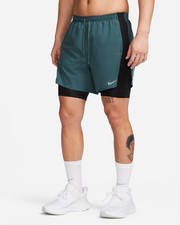 Nike Dri-FIT Men s Run Division Stride Running Shorts Faded Spruce Size Small