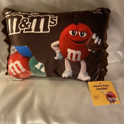 M&M s Pillow W/ 4 Plush M &M s Candies Inside NEW Iscream NWT 2025