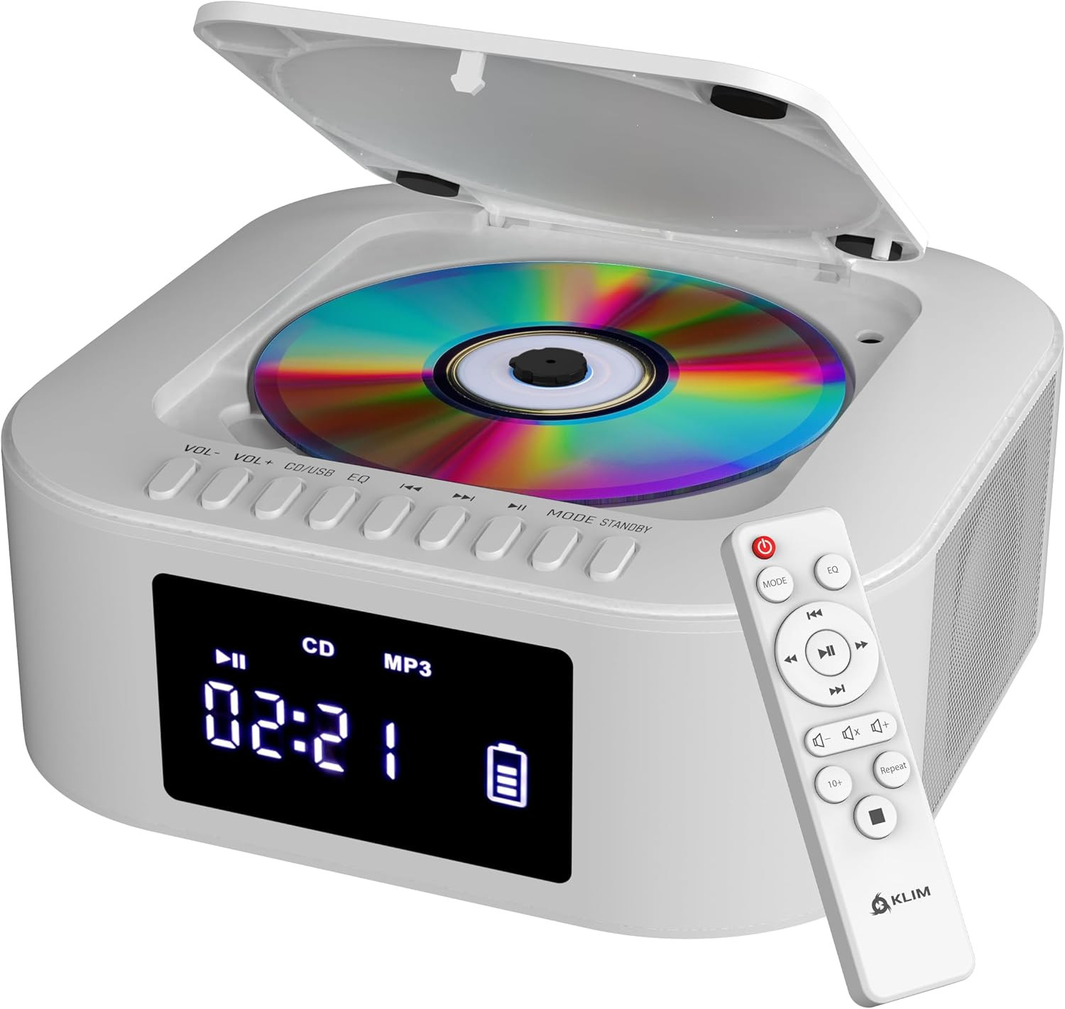 Lettore CD Stereo Boombox E1 - BASS Boost Con Subwoofer - FM Radio Con Lettore C