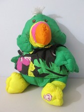 Fisher Price Puffalumps Green Toucan Plush Stuffed Animal 15" 1987