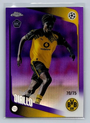 2025-26 Topps Chrome UCC #120 Ousmane Diallo Purple Refractor #/75