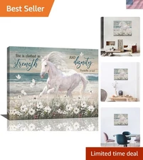 Vibrant 16x20 Horse Wall Art - Perfect for Bedrooms, Bathrooms, and Living Rooms