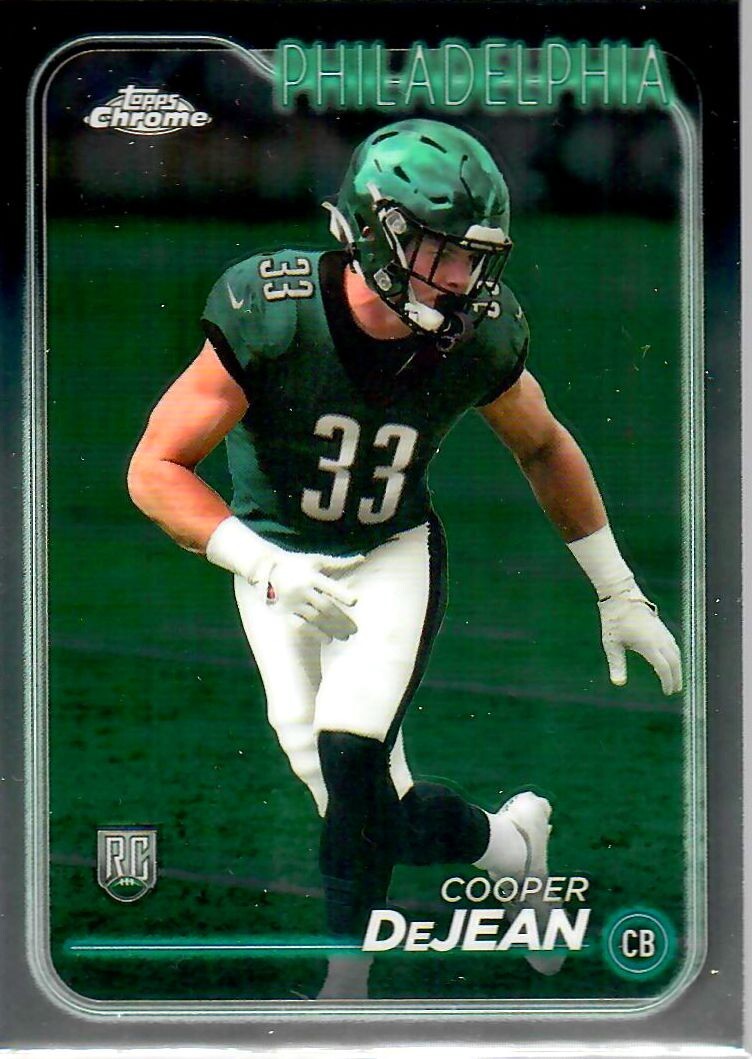 2024 Topps Chrome Football Rookie Card RC Cooper DeJean #232 Philadelphia