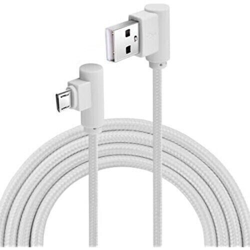 10FT 90 Degree Angle Fast Charge Micro USB Cable Rapid Power Sync Cord Charger L - Picture 16 of 16