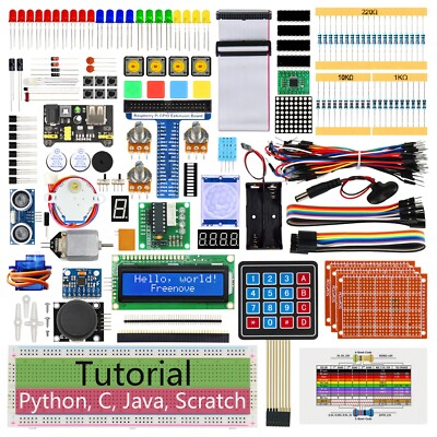 Freenove Ultimate Starter Kit for Raspberry Pi 5 4 B 3 B+ 400 Zero Python C Java