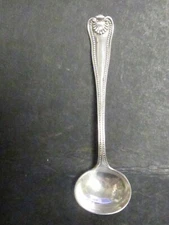 Frank W Smith Sterling NEWPORT SHELL (PURITAN) MASTER SALT SPOON  3 1/2" No Mono