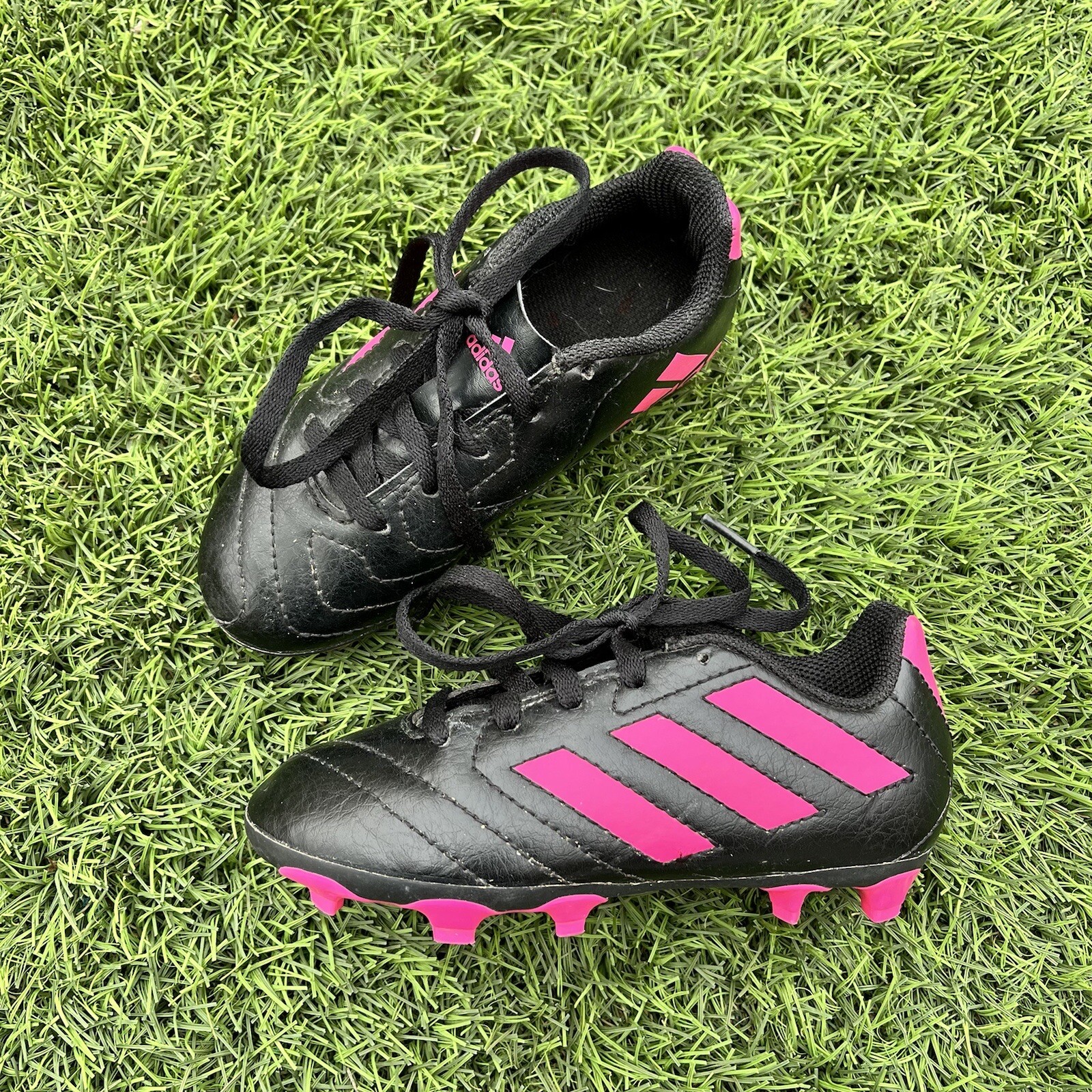 Adidas Girls Soccer Cleats Shoes FV2895 698007 Pink Toddler Kids Size