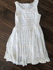 Size 6X Ella Moss Girl Cream White Lace Dress Easter Sleeveless — photo 1