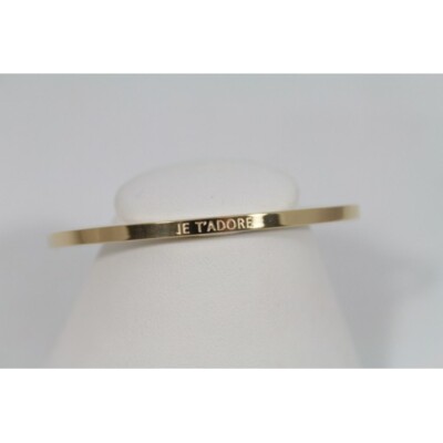Bracelet acier message SUIVRE SA BONNE ETOILE Lolo /& Yaya