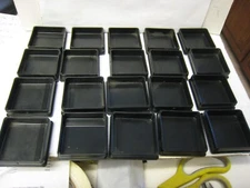 20PC 2-1/4" x 2-1/4" Square Tube 16 Ga. End Plug Tubing Cap Plug USA   Black
