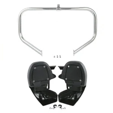 Lower Vented Fairings & Engine Guard Crash Bar Fit For Harley Road Glide 2009-13